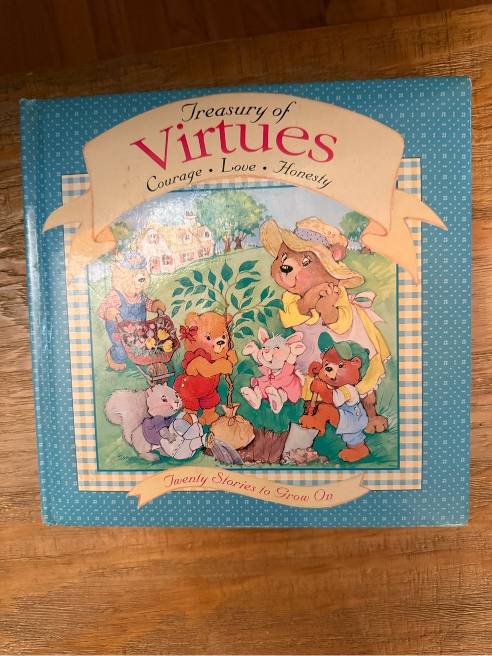 Treasury of Virtues Children's Book - Blue Illustrated Cover